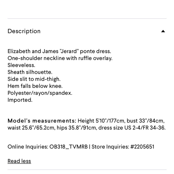 Elizabeth and James “Jerard” ponte dress in Black - Picture 4 of 7